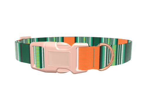 Woven Stripe Dog Collar