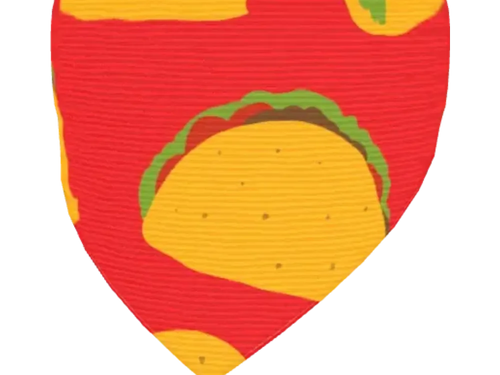 Taco Pattern Dog Collar