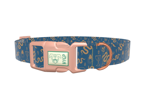 Halloween Snakes and Skulls Dog Collar