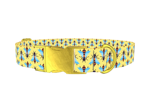 Stylized Bee Dog Collar