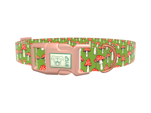 Fly Agaric Mushroom Dog Collar