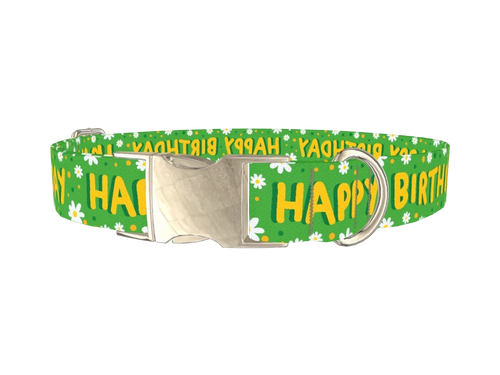 Birthday Floral Dog Collar
