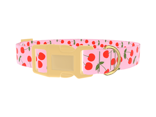 Cherry Pattern Dog Collar