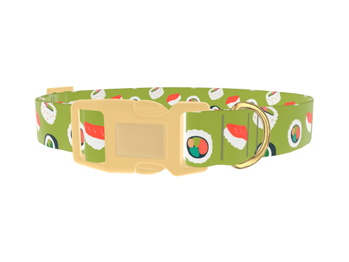 Sushi Pattern Dog Collar