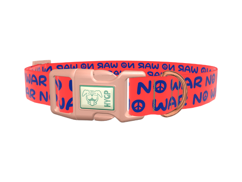 Peace Phrase Dog Collar