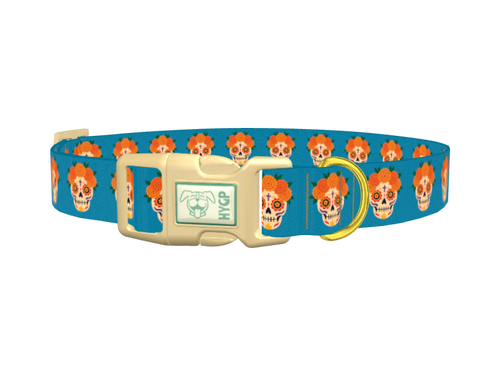 Day of the Dead Dog Collar
