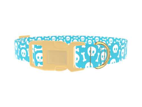 Skull and Bone Dog Collar