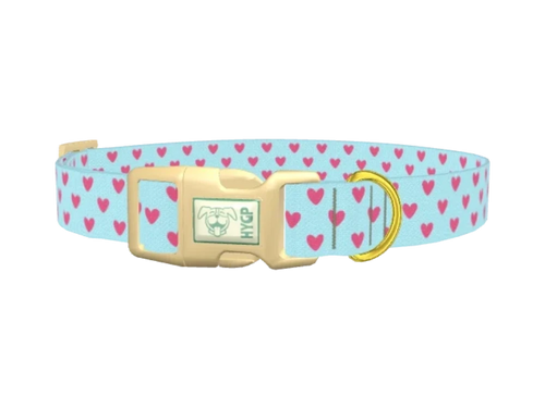Hearts Pattern Dog Collar