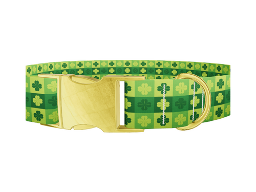 Patchwork Clover Dog Collar