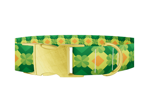 Geometric Shamrock Dog Collar