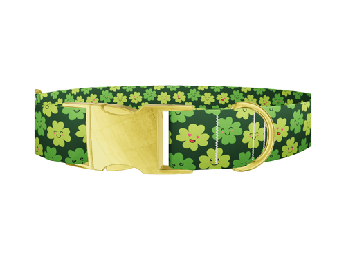 Kawaii Shamrock Dog Collar