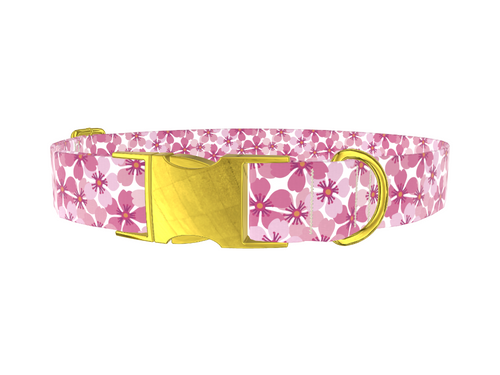 Pink Sakura Blossom Dog Collar