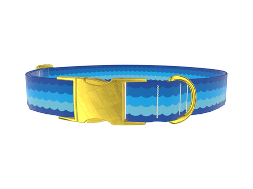 Ocean Wave Dog Collar