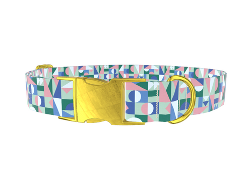 Geometric Shapes Dog Collar