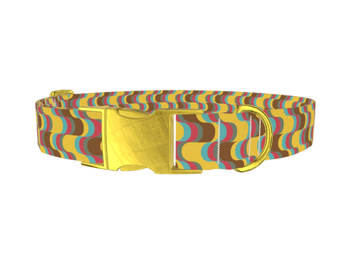 Retro Wave Dog Collar