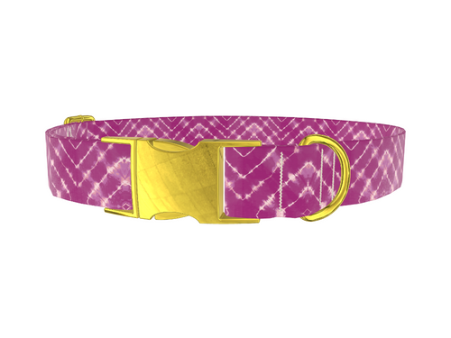 Geometric Tie-Dye Dog Collar