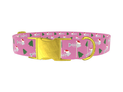 Christmas Fishbone Dog Collar