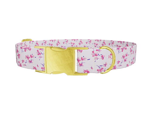 Floral Cherry Blossom Dog Collar