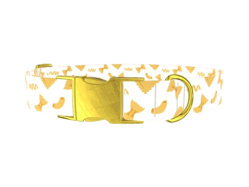 Pasta Pattern Dog Collar
