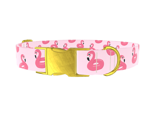 Pink Flamingo Dog Collar