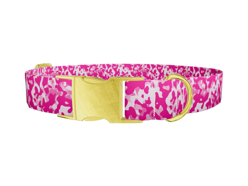 Pink Camo Dog Collar