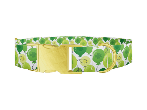 St. Patrick's Balloon Dog Collar