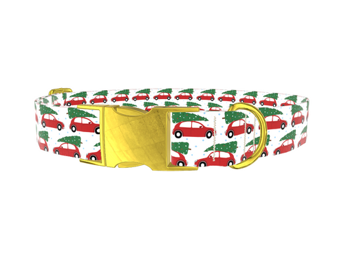Christmas Car Dog Collar