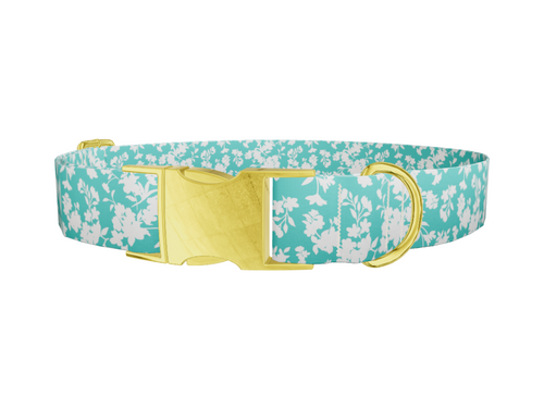 Floral Silhouette Dog Collar