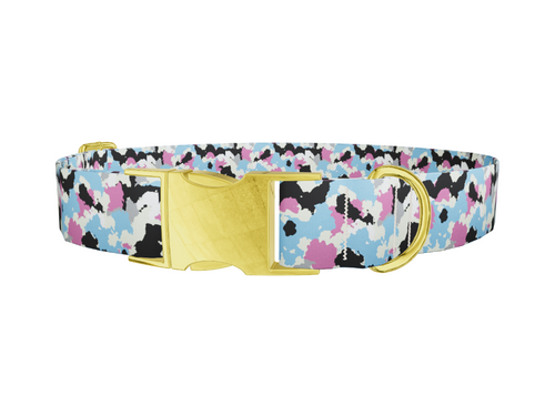 Multicolor Camo Dog Collar