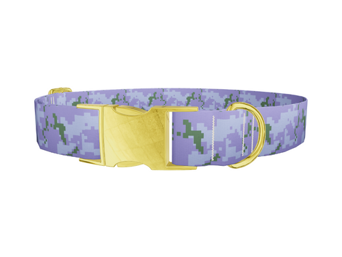 Purple Digital Camo Dog Collar