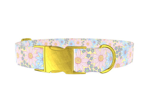 Floral Spiral Dog Collar