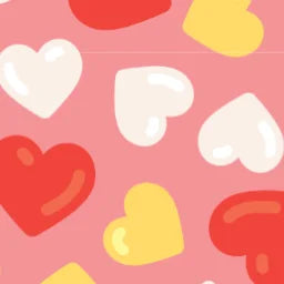 Valentines_WhiteYellowHearts