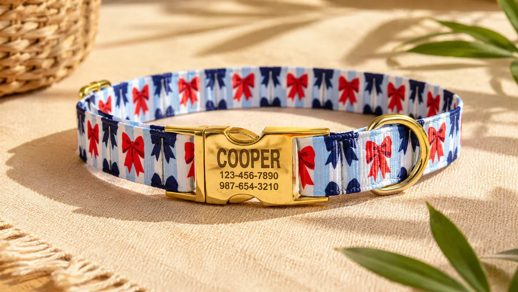 Build a truly custom dog collar: Patterns, Engraved Buckles & Webbing Text