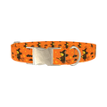 Witch Broomstick Halloween Dog Collar - metal silver