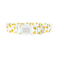 Floral Leaf Dog Collar - plastic silver
