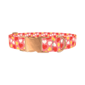 Sweetheart Pattern Dog Collar - metal rose gold