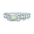 Candy Cane Star Dog Collar - plastic silver