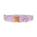 Witchy Magic Elements Dog Collar - metal rose gold