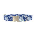 Floral Pattern Dog Collar - metal silver