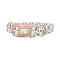 Colorful Bee Garden Dog Collar - plastic rose gold