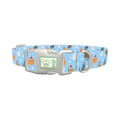 Festive Cat Dog Collar - plastic silver