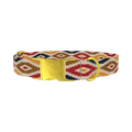 Tribal Rhombus Star Dog Collar - metal gold