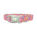 Colorful Donut Dog Collar - plastic silver