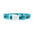 Abstract Landscape Dog Collar - plastic silver