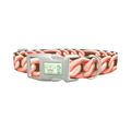 Rose Gold Chain Dog Collar - plastic silver