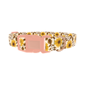 Sunflower Leaf Dog Collar - plastic rose gold