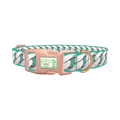 Silver Chain Turquoise Dog Collar - plastic rose gold