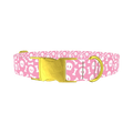 Skull and Bones Dog Collar - metal gold