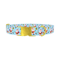 Christmas Santa Stars Dog Collar - metal gold