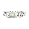 Western Desert Scene Dog Collar - plastic silver